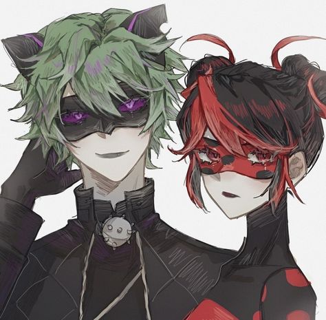 Claw Noir And Shady Bug, Shadybug And Claw Noir Fanart, Claw Noir Fanart, Shady Bug And Claw Noir Fanart, Shadybug And Claw Noire, Claw Noir, Drawing Commissions, Pet Frogs, Ladybug Art