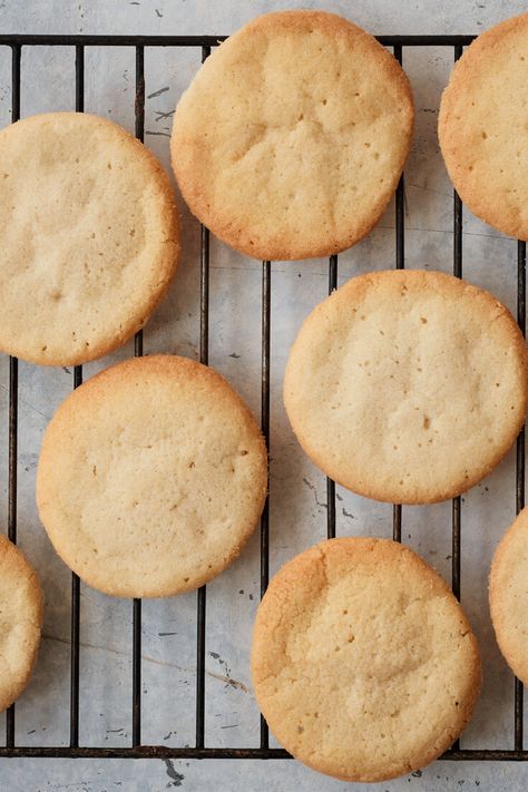 Brown-Edge Cookies Recipe - NYT Cooking Danish Cookies, Scottish Shortbread, Cookie Spread, Nyt Cooking, Brownie Bar, Snickerdoodles, Peanut Butter Cups, Cookies Recipe, Holiday Cookies