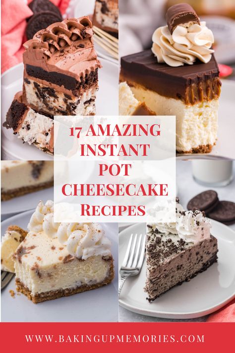 Ip Cheesecake, Instant Pot Cheesecake Recipes, Kahlua Cheesecake, Pressure Cooker Cheesecake, Pressure Cooker Desserts, Strawberry Crunch Cheesecake, Perfect Cheesecake Recipe, Instant Meals, Instant Pot Cheesecake