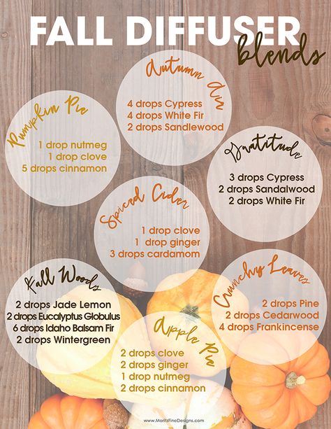 Fill your home with wonderful fall smells like cinnamon, clove, nutmeg and orange in perfect Fall Diffuser Essential Oil Blends. Fall Smells, Fall Essential Oils, Fall Diffuser Blends, Essential Oil Diffuser Recipes, Oil Diffuser Recipes, Essential Oil Mixes, Essential Oil Blends Recipes, Diffuser Recipes, Essential Oil Diffuser Blends