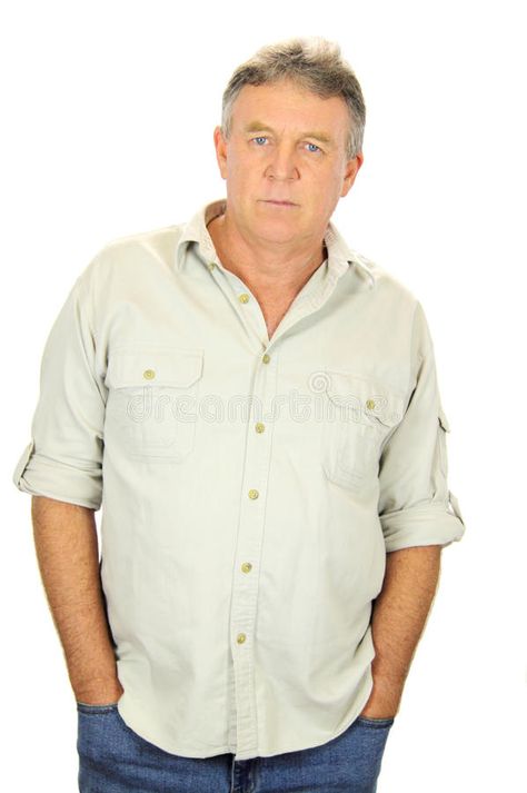 Middle Aged Men, Man Stock Image, Mary And Max, Hands In Pockets, Male Pose Reference, Character Inspiration Male, Middle Aged Man, Photo Stands, Fat Man