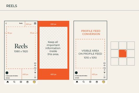 2024 Instagram Sizing Guide — Hey Sara Schultz Social Media Reels Design, Reel Design Ideas, Instagram Graphic Design Posts, Graphic Design Instagram Posts, Frame Graphic Design, Instagram Post Size, Business Thoughts, Reels Cover, 2024 Instagram