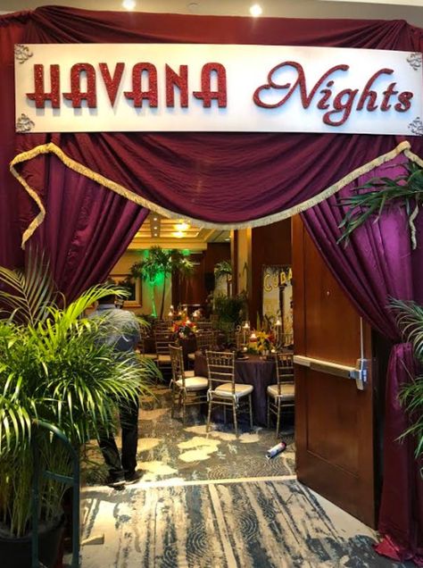 Sweet Servings Events | Havana Nights | PartySlate Havana Nights Quinceanera, Havana Nights Pool Party, Cuban Theme Party Havana Nights, Havana Theme Party, Havana Theme, Cuba Party, Havana Nights Party Theme, Havana Nights Theme, Themed Nights