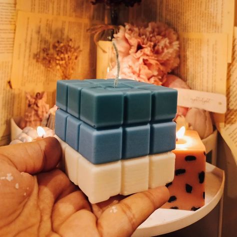 Rubic Cube Candle @nightnlight2 Dm to place Order Price : 650 pkr Cube Candle, Candle Shop, Candles, On Instagram, Quick Saves, Instagram