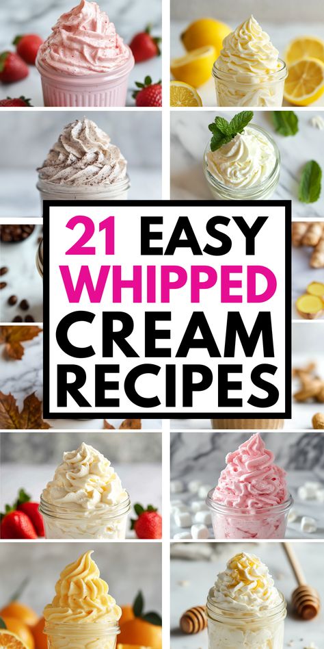 21 Easy Whipped Cream Recipes - Scoop & Sprinkle