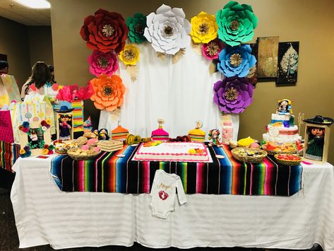 Mexican Themed Baby Shower Day Of The Dead Baby Shower Ideas, Dia De Los Muertos Baby Shower Ideas, Fiesta Baby Shower, Dia De Muertos, Day Of The Dead, Baby Shower Parties, Baby Shower Themes, The Dead, Shower Ideas