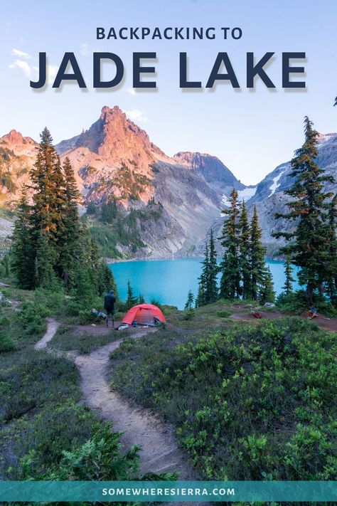 Backpacking to jade lake, pea soup lake, and dip top gap in the alpine lakes wilderness Lake Dip, Hiking Bucket List, Smokey Mountains Vacation, Backpacking Guide, Backpacking Trails, Washington State Travel, Backpacking Trips, Washington Hikes, Washington Travel