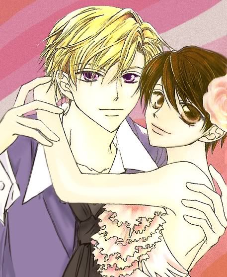 Haruhi And Tamaki Manga, Haruhi X Tamaki Fanart, Tamaki X Haruhi Fanart, Haruhi X Tamaki, Haruhi And Tamaki, Tamaki Haruhi, Tamaki And Haruhi, Kiss Kiss Fall In Love, Ouran High School Host Club Funny