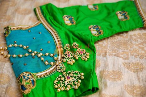 Global Market Leader in Ethnic World , We serve End to End Customizable indian Dreams That Reflect with Amazing Handmade Zardosi Art By Expert Workers , Worldwide Delivery      #ethnic #newdesings #designerblouse #kolokata #blousedesigns #blouse #blousefashion #fashionwear #india #designersaree #theblousevilla #saree #Sari #banlore #pune #fashion #Mumbai #tamil #chennai #chandigarh #instagram #hyderabad Green Silk Blouse Designs, Blouse Designs Aari Work, Green Silk Blouse, Green Blouse Designs, Mirror Pose, Handwork Blouse, Blouse Maggam Work, Cat Template, Maggam Work Blouse