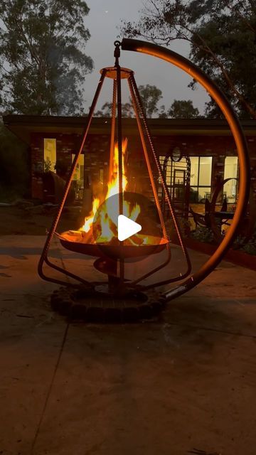 Tread Sculptures on Instagram: "Had a bit of fun sculpting this fire pit with @tyler.ferrari99 all reclaimed material other than the curved round counter levered piece.
Whilst it fun to spin, it looks best when just hanging out.
#customfirepit #metalsculptor #reclaimedmetalsculpture #reclaimedmetalart" Cold Chisel, Welding Design, Custom Fire Pit, Flame Tree, Veggie Patch, Blacksmithing, Fire Pit, Outdoor Spaces, Hanging Out