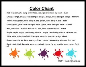 Color Chant Preschool Transitions, Transition Songs, Rainbow Songs, Circle Time Songs, Classroom Songs, Songs For Toddlers, Preschool Circle Time, Color Songs, School Songs