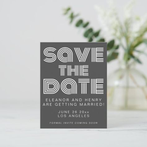 Retro 70s Disco Typography Black and White Wedding Save The Date Disco Ball Wedding, Typography Black And White, Retro Black And White, Wedding Typography, Wedding Graphics, Disco Glam, Black And White Wedding Invitations, 70s Disco, Black And White Wedding