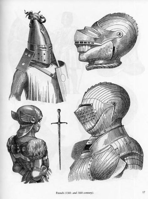 Ancient and Medieval Arms and Armor : Free Download, Borrow, and Streaming : Internet Archive Medieval Tattoos, Medieval Drawing, Armour Fantasy, Drawing Figures, Armor Designs, Medieval Drawings, Armor Drawing, Medieval Helmets, Ancient Armor