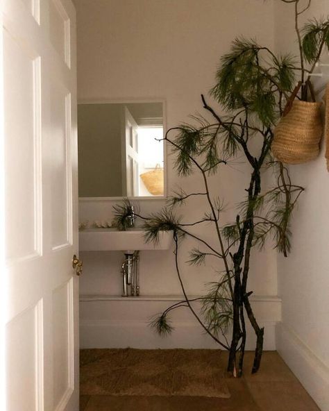 DIY Holiday Decor: Foraged Foliage Decorations in Designer Maria le Mesurier's Home - Gardenista Diy Holiday Decorations, Dried Citrus, Farmhouse Glam, Reading Diy, Birch Branches, Crabapple Tree, Christmas In The City, Glam Christmas, Clutter Free Home