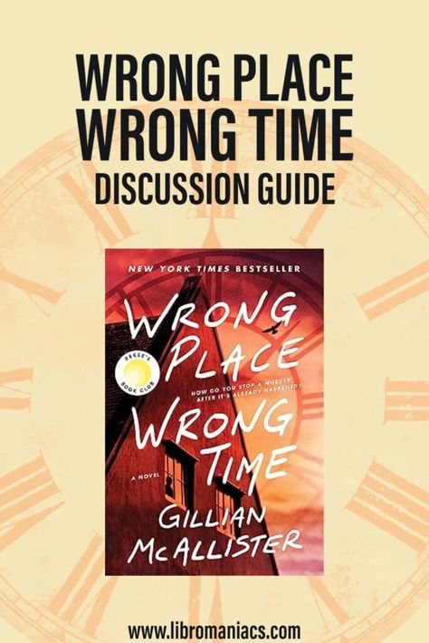 Wrong Place Wrong Time Book, Wrong Place Wrong Time, Book Club Snacks, Book Club Questions, Books 2024, Discussion Prompts, Book Discussion, Great Books To Read, Wrong Time