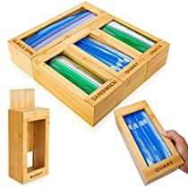 Check this out on Amazon Bamboo Food, Spice Organization Drawer, Plastic Bag Storage, Kitchen Bag, Kitchen Drawer Organization, Storage Bags Organization, Bamboo Bag, Compost Bags, Food Storage Bags