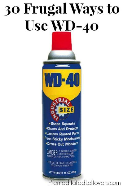 30 Frugal Ways to Use WD-40 - including cleaning tips and household hacks We 40 Uses, Uses For Wd40, Wd 40 Uses, Deep Cleaning Tips, Wd 40, Diy Cleaners, Cleaning Ideas, Simple Life Hacks, Household Tips