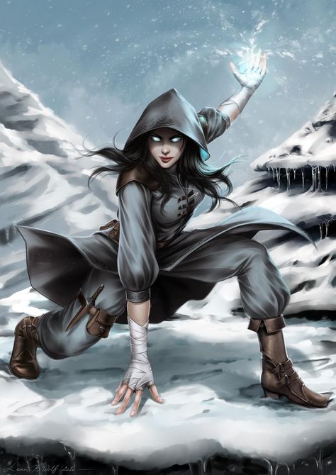 Frost Mage, Fantasy Wizard, Dungeons And Dragons Characters, Fantasy Warrior, A Witch, Fantasy Inspiration, Female Character Design, Medieval Fantasy, Dnd Characters