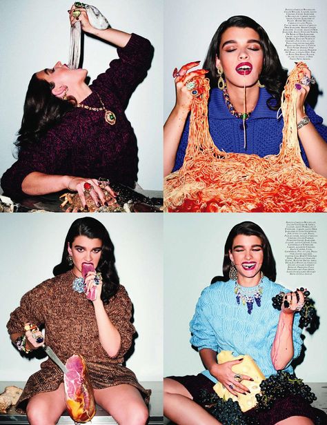 foto session Crystal Renn, French Vogue, Eat The Rich, Carine Roitfeld, Terry Richardson, Conde Nast, Deadly Sins, Vogue Paris, Fashion Shoot