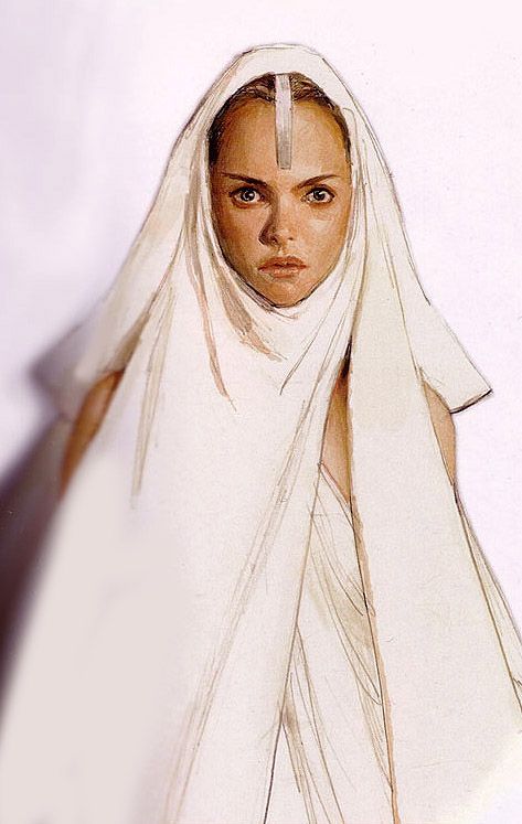 Padme Concept Art, Star Wars Costume Design, Naboo Fashion, Ian Mccaig, Sith Concept, Iain Mccaig, Padmé Amidala, Star Wars Planets, Bd Art