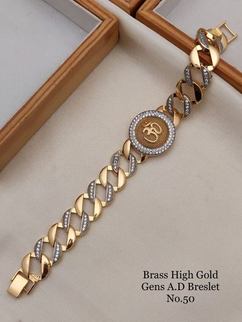 Gents Bracelet Gold, Mens Bracelet Gold, Mens Bracelet Gold Jewelry, Gold Bracelet Design, Man Gold Bracelet Design, Gold Pendants For Men, Gents Bracelet, Bike Chain Bracelet, 22k Gold Bangles