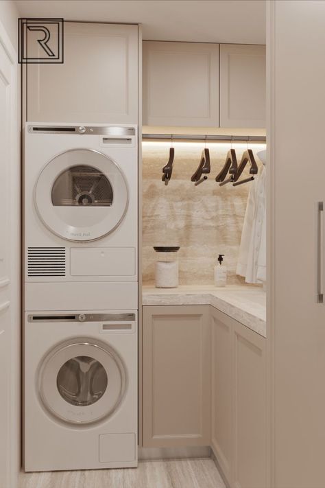 Washer On Top Of Dryer, Washer Dryer On Top Of Each Other, Laundry Room Next To Kitchen, Laundry Closet Layout, Washer And Dryer On Top Of Each Other, Mudroom Laundry Room Stacked Washer Dryer, Dryer On Top Of Washer, Washer And Dryer In Pantry, All In One Washer Dryer Combo Laundry Room