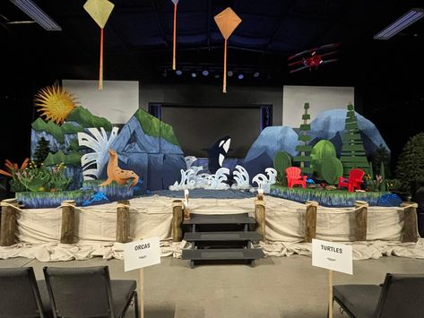 Ocean Commotion Vbs Decorations, Submerged Vbs Decorations, Jonah Vbs, Noahs Ark Vbs, Deep Sea Discovery Vbs, Hallway Mural, Ocean Commotion Vbs, Vbs Ocean Theme, Submerged Vbs