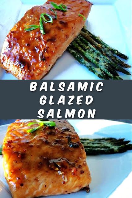 Balsamic Salmon Recipes, Balsamic Glazed Salmon, Salmon Dinners, Balsamic Salmon, Air Fryer Recipes Salmon, Salmon Recipes Baked Healthy, Salmon Glaze Recipes, Easy Salmon Recipes, Salmon And Asparagus