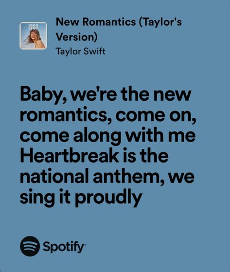 New Romantics Lyrics Taylor Swift, New Romantics Lyrics, Taylor Swift Song Lyrics, Music Journal, Taylor Swift New, Taylor Lyrics, Taylors Version, Taylor Swift Funny, All About Music