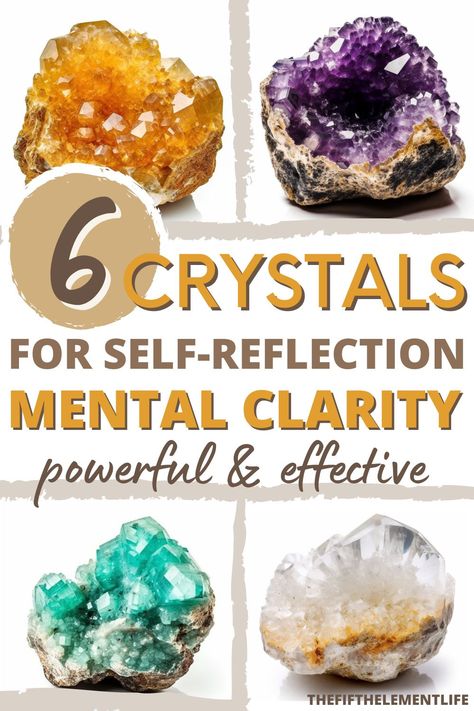 Crystal For Clarity, Crystals For Mental Clarity, Crystals For Clarity, Positivity Crystals, Boosting Creativity, Crystals Meanings, Powerful Crystals, Inner Conflict, Mental Healing