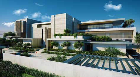 Rumah Moden, Big Mansions, Luxury Villa Design, Modern Villas, Modern Villa Design, Architecture Modern, Modern House Facades, Architect Design House, Modern Mansion