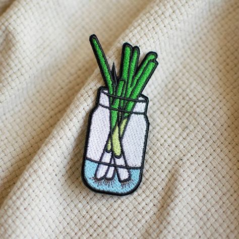 Green Onion Embroidered Patch

Add a touch of whimsy to your denim jacket or bag with this embroidered patch from Ni De Mama Accessories. #nidemasa #patch #embroidery . #Potato_Girl #Us_Money #Scallion_Pancakes #Cool_Patches Enamel Pin Design, Potato Girl, Plant Embroidery, Pin Anime, Enamel Pin Display, Scallion Pancakes, Pin Display, Patch Jacket, Enamel Pin Collection