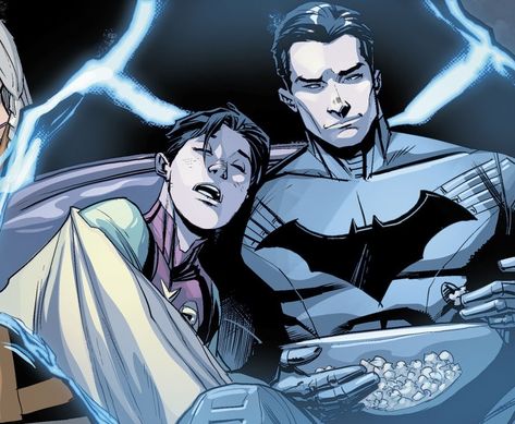 Batman Smiling, Jason Todd And Tim Drake Fanart, Batman And Jason Todd Hug, Nightwing And Robin Jason, Jason And Bruce, Tim Drake And Jason Todd Brothers, Dc Comics Tim Drake And Bernard, Nightwing And Starfire, Wayne Family