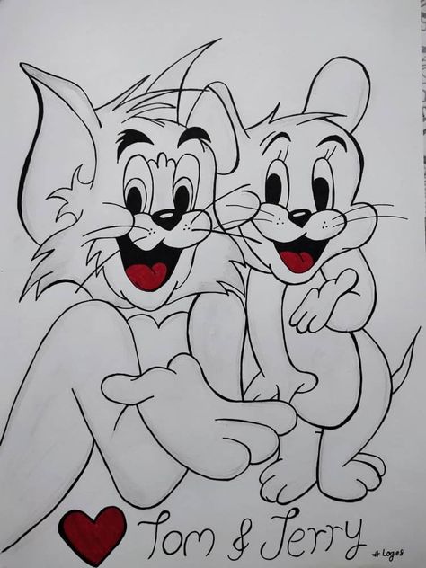 Tom And Jerry Sketch, Jerry Sketch, Jerry Drawing, Tom And Jerry Drawing, Tom Ve Jerry, Tom And Jerry Pictures, Tom Et Jerry, Tom E Jerry, Easy Art For Kids