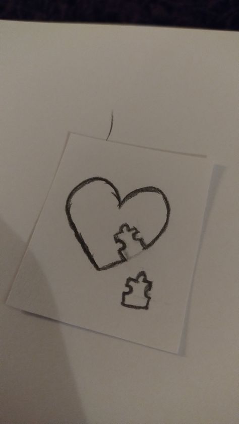 drawing Heart Puzzle Drawing, Puzzle Drawing, Drawing Heart, Heart Puzzle, Drawings, Quick Saves, Art