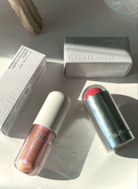 Rem Beauty Blush Stick, Rem Beauty Fembot, Ariana Grande Rem Beauty Products, Ariana Grande Makeup Products, Rem Beauty Blush, Rem Beauty Lipstick, Rem Beauty Liquid Eyeshadow, Rem Beauty Eyeshadow, Rem Beauty Products