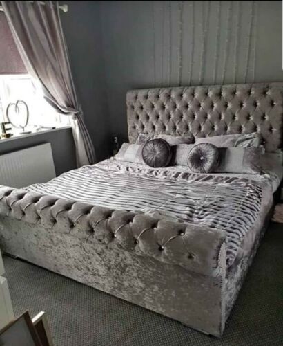 bedsnfurniture.com - Looking for similar products - Visit our website. Find many great new & used options and get the best deals for NEW Sleigh Chesterfield Scroll Upholstered Designer Crushed Velvet Bed at the best online prices at eBay! Free delivery for many products! Crushed Velvet Bed, Design Bed, Sleigh Bed, New Bed, Sleigh Beds, Velvet Bed, New Beds, Home Delivery, Crushed Velvet