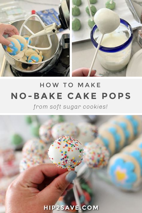 Sugar Cookie Cake Pops, Sugar Cookie Cake, Fun Cake Pops, Soft Frosted Sugar Cookies, Starbucks Cake Pops, No Bake Cake Pops, Cake Pop Recipe Easy, Diy Cake Pops, Cake Ball Recipes