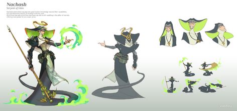 ArtStation - Cobra Nun Monster Characters, The Snake, Character Sheet, Angel Art, Girls Characters, A Character, Fantasy Character Design, Character Design Inspiration, Character Concept