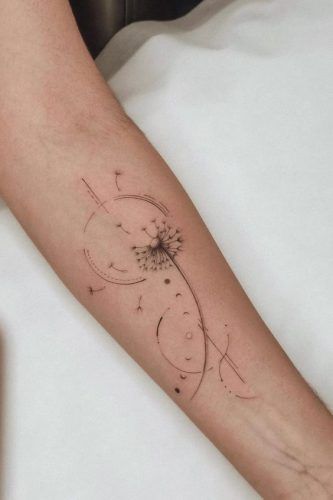 Discover 22 Unique Dandelion Tattoo Inspirations for 2024 – Embrace Nature's Beauty on Your Skin Simple Clavicle Tattoo, Double Dandelion Tattoo, Dandelion Sun Moon Stars Tattoo, Fine Line Dandelion Tattoo, Tattoo Dandelion, Lilo And Stitch Tattoo, Moon Star Tattoo, Dandelion Tattoo Design, Clavicle Tattoo