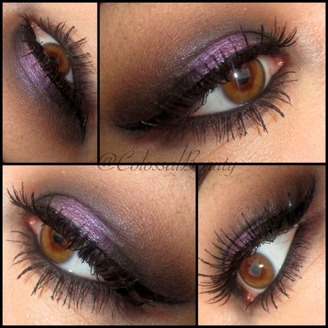 Purple Metallic Eyeshadow, Black Purple Eye Makeup, Y2k Purple Eyeshadow, Black Purple Eyeshadow, Purple Grunge Eyeshadow, Black And Purple Smokey Eye, Halloween Witch Makeup Ideas Purple, Purple Smokey Eye Makeup Black Women, Dark Purple Eye Makeup Simple