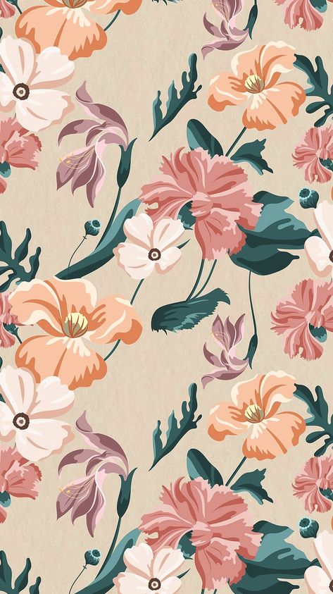 Blooming colorful flower seamless pattern vector | premium image by rawpixel.com / Aew Flower Seamless Pattern, Modern Wallpaper Designs, Wallpaper Seamless, Print Design Art, Vector Flowers, Flower Prints Art, Backdrops Backgrounds, Seamless Pattern Vector, Pattern Vector