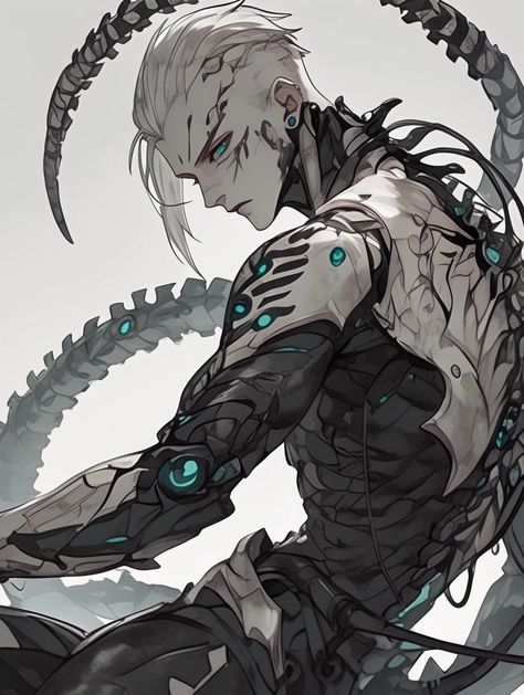 Dnd Futuristic, Android Oc Male, Futuristic Character Design Male, Cyberpunk Male Character Design, Cyberpunk Character Art Male, Cyberpunk Dnd, Cyberpunk Boy, Futuristic Character Design, Cyberpunk Character Art