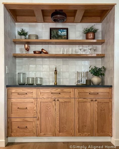 Witness the incredible before and after results of a wet bar renovation. Uncover tips and tricks to revamp your space. Wet Bar Makeover, Red Oak Kitchen Cabinets, Red Oak Kitchen, Bar Makeover, Bar Renovation, Cabinet Cabinet, Split Rock, Oak Kitchen Cabinets, Makeover Before And After