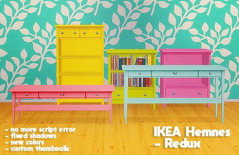 Ikea Bedroom Design, Hemnes Ikea, Around The Sims 4, The Sims 4 Lots, Retro Appliances, Ikea Living Room, Ikea Hemnes, The Sims 4 Download, Tv Wall Unit