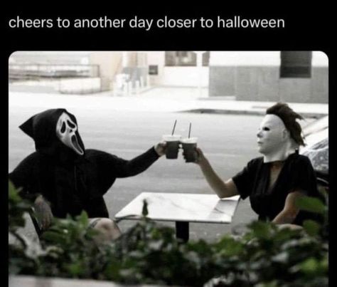 Halloween Themed Drinks, Halloween Meme, Horror Memes, Goth Stuff, Spooky Memes, Yoda Funny, Spooky Things, Halloween Memes, Themed Drinks