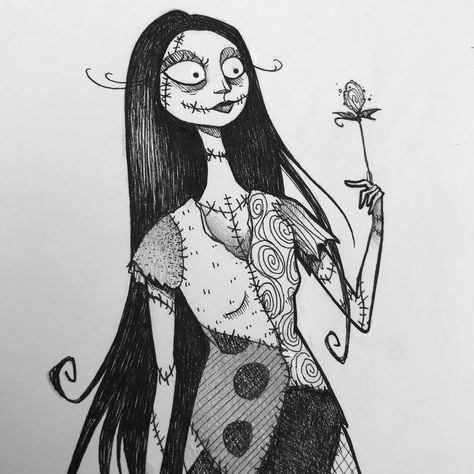 Sally Tattoo, Fall Board, Instagram Tattoo, Jack And Sally, Ink Sketch, Disney Stuff, American Traditional, Christmas Stuff, Jack Skellington