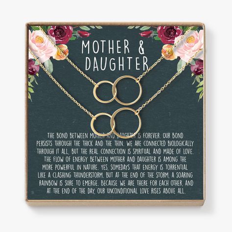 12 Thoughtful Mother’s Day Gifts You Can Order on Etsy Mother Daughter Necklaces Set, Dear Ava, Mother Daughter Necklace, Sister Necklace, Mother Daughter Gifts, Bff Necklaces, Mothers Day Gifts From Daughter, Best Friend Necklaces, Personalized Mother's Day Gifts