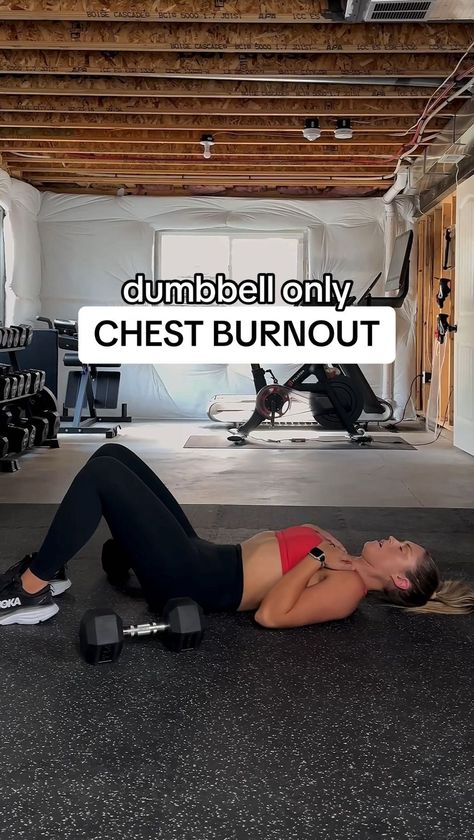 Dumbbell Workouts For Women | 🥵POV: you discovered a SIMPLE but EFFECTIVE chest burnout that will leave your chest (and triceps) FEELING it for days ⚡️💪🏼 This came… | Instagram Upper Body Burnout Workout, Dumbbell Chest And Tricep Workout, At Home Chest Workout Women, Chest And Tricep Workout Women, Dumbbell Workouts For Women, Chest Day Workout, Chest And Back Workout, Chest And Tricep Workout, Chest Workout Women