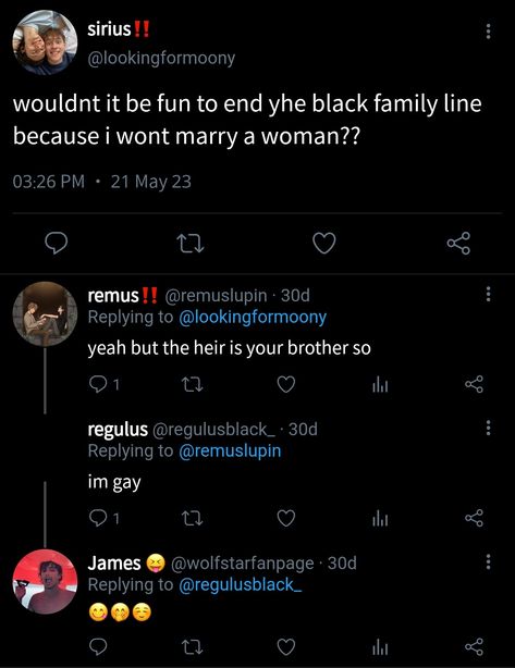 Jegulus Fame Au, Regulus And Remus Friendship, Regulus Black X James Potter, Regulus X James Fan Art, Regulus And Remus, Remus And Regulus, Marauders Tweets Jegulus, James Potter X Regulus Black, Marauders Twitter